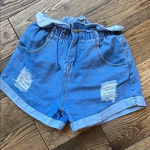 Shein High Waisted Jean Shorts